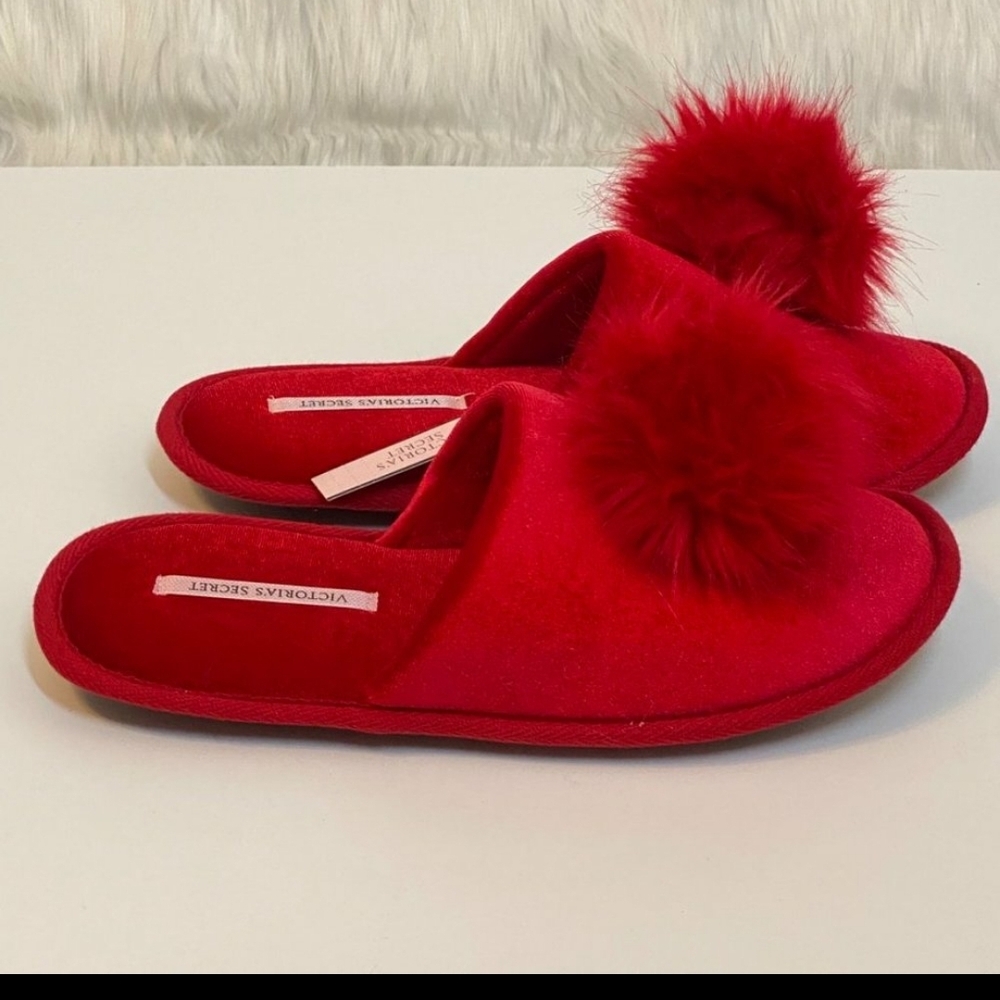 Victoria's Secret Vibrant Red Slippers